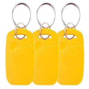 안드로이드 앱 지원 MCT 13.56MHz CUID S50 1K 변경 가능한 쓰기 Keyfobs 키 태그 NFC 블록 화이트 카드 개, 02 5pcs yellow