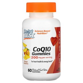 닥터스베스트 코큐텐 CoQ10 망고매드니스 100mg 60 구미젤리 코엔자임큐텐, 60정, 1개