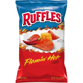 [미국직배송]러플스 플레이밍 핫 포테이토 칩 226.8g Ruffles Flaming Hot Potato Chips