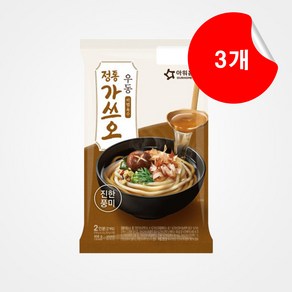 아워홈 정통 가쓰오 포차우동 458g x 3개