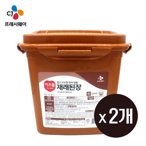 CJ 이츠웰 재래식 된장, 2개, 6.5kg