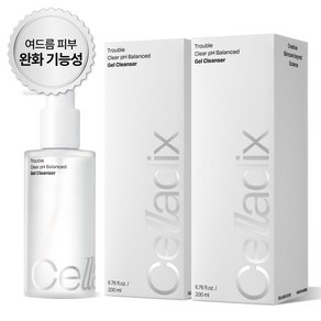 셀라딕스 트러블 클리어 약산성 젤클렌저 여드름 클렌징 아크네스균 향균, 2개, 200ml