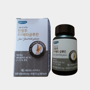 진정주 효모베타글루칸 90정 1통 진정주몰 진약사몰, 1개