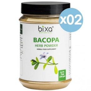 Bixa Botanical 빅사 보태니컬 바코파 허브 파우더 200gm 2팩 Bacopa Monniei Powde, 2개, 200g