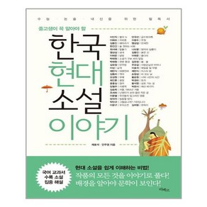 중고생이 꼭 알아야 할한국현대소설 이야기:수능 논술 내신을 위한 필독서, 리베르, 논술/작문