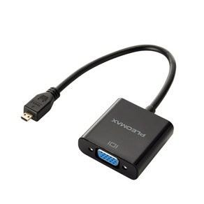 플레오맥스 Mico HDMI M to VGA F 컨버터 15cm, PL-HV03