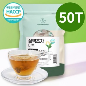 하늘정연 국산 건조 삼백초 잎 뿌리 차 삼백초추출물 생분해 삼각 티백 효능 식약처 HACCP 인증, 1.2g, 1개, 50개입