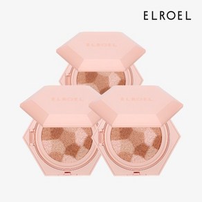 엘로엘 블렌딩 콤팩트 쿠션(빅) 1+1+1_ELROEL, 23호, 3개, 25g