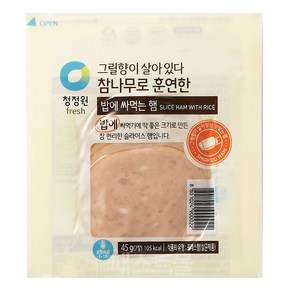 청정원 참나무로 훈연한 밥에 싸먹는 햄, 45g, 1개