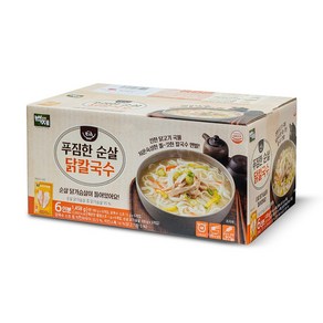 백제 푸짐한 순살 닭칼국수 1458g(6인분) 캠핑 밀키트 코스트코, 1.458kg, 1개