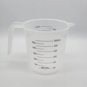 가정용 컵 주방 투명 베이킹 도구 500 1000ml ml 측정 플라스틱 600 눈금 250, 600ML, 1개