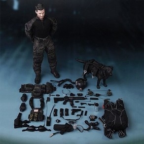 밀리터리 피규어 독일군 한국군 미군 action figure model full set with police dog mini times toys m013 16 Navy 특수 씰