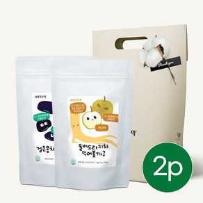 서울오두막 건강차 티백 2종 선물세트, 돌배도라지차+검은콩차, 40개