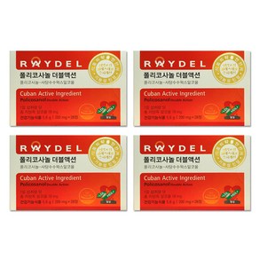 레이델 폴리코사놀 더블액션 200mg, 28정, 4개