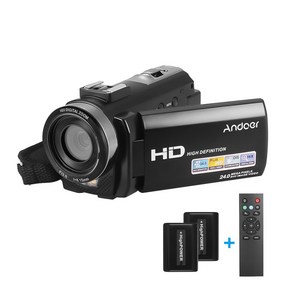 Andoer HDV-201LM 1080P FHD 디지털 비디오 카메라 캠코더 DV 레코더 24MP 16X 줌