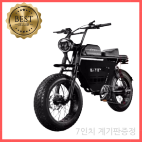 Montheia 자토바이 전기자전거 팻바이크 출퇴근 bike 48v 500w, 불랙, 알루미늄