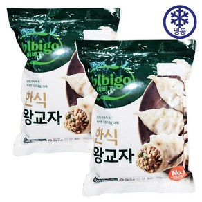 비비고 한식 왕교자 1505G X 2 [아이스박스] + 더메이런 알콜티슈, 2개, 1.505kg