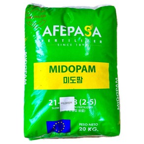 [식물나라스토어] 미도팜 20kg 완효성 복합비료 미도텍 고추 마늘 양파 오이 토마토 밑비료 부성바이오 사은품장갑, 1개, 20000L
