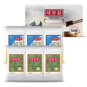 대천김 재래 도시락김, 5g, 54개