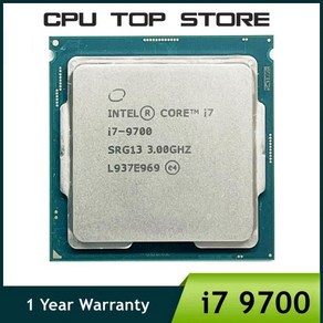 중고 인텔 코어 i7-9700 i7 8 스레드 CPU 프로세서 12M 65W LGA 1151 3.0GHz, 한개옵션0