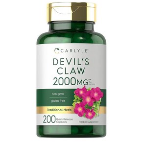 칼라일 천수근 악마의 발톱 뿌리 200캡슐 2개 하르파고사이드 Devils Claw, 200정