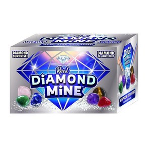 JaRu JA-RU Real Diamond Mine 원석 발굴 키트 6팩 아동용 미스터리 락 미네랄 및 보석 | 자신만의 지오드를 깨고 진짜 다이아몬드 1개를 얻을 수 있는 기회