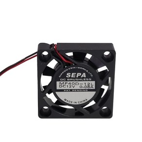 저소음 냉각팬 쿨러40mm 12V 0.06A 쿨링팬 MF40D-12L, 1개