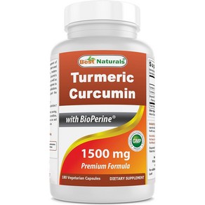 강황 커큐민 1500mg 바이오페린 고함량 180캡슐 3개월 Turmeric Curcumi