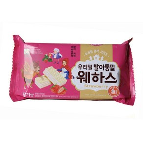 [우리밀] 발아통밀웨하스 딸기맛(20개입 1박스), 20개, 80g