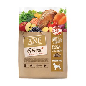 ANF 식스프리플러스 인도어 독 오리고기&연어 5.6kg, 1개