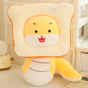 뱀인형 선물 귀여운 수면인형 스네이크, 토스트, 23cm, 1개