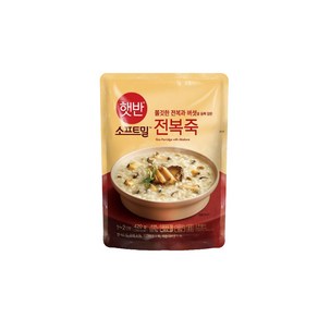 햇반 소프트밀 전복미역죽, 420g, 1개