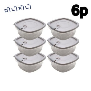 [미니지니] 냉동밥 보관용기 밥보관 밀폐용기 350ml, 6p, 1세트