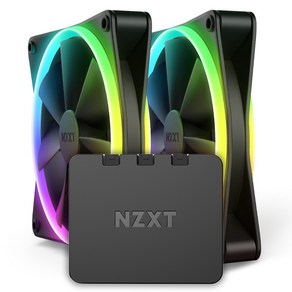 NZXT F140 RGB DUO Matte Black (2PACK/Contolle) 시스템 케이스 쿨러