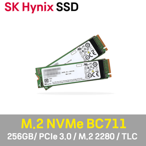 SK 하이닉스 BC711 M.2 NVMe SSD 256GB (벌크), BC711 256GB