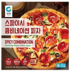 정원이샵 엄마손맛 청정원 스파이시 콤비네이션 피자 340g 홈캉스 완내스 집밥, 2개