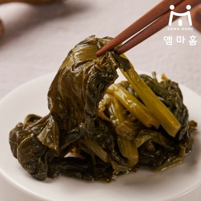 [엠마홈] 밥도둑 반찬 돌산갓장아찌 국내가공, 2개, 1kg
