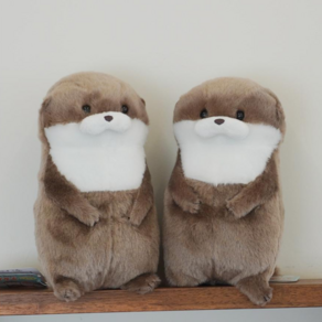 어뮤즈 수달 바다 동물 인형 16cm [공식정품 귀여운 선물 해달 효달이 작은 애착 봉제 소품 Doll], 1개