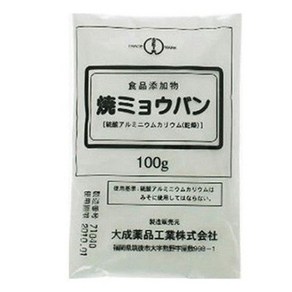 구운 명반 식품 첨가 100g, 1개