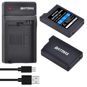 Batmax 3600mAh PSP-1000 배터리 + 소니 호환 콘솔 게임 패드 1001 1002 1003 1004 1005 1006 용 USB 충전, 03 2 battey 1 chage, 1개