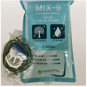 나무 수간주사액 수액세트 영양제 비료 수목 액비 유원에코팜 믹스나인 조경, 1L, 3개