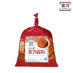 [종가] 아삭한 포기김치 4.4kg, 1개