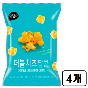 더블치즈팝콘 봉지스낵 75g x 4개