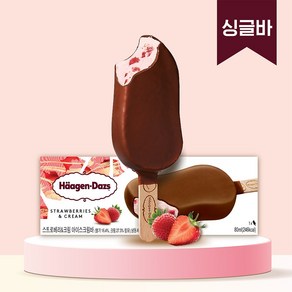 하겐다즈 아이스크림 스틱바 스트로베리앤크림 X 6개, 80ml