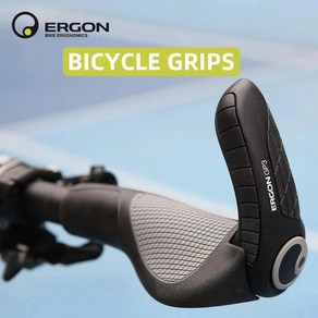 ERGON-산악 자전거 핸들 바 그립 GP1 GP3 GP5 엔드 마운트 클램프 인체 공학 고무 도로 사이클링 잠금, 01 GP5-L, 5)GA3, 1개