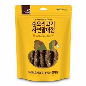 자연애 강아지 육포 순오리고기 자연말이껌 200g 개껌, 1개