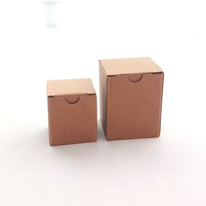 미니박스 중 무지상자 6.6x6.6x8.5cm 크라프트 종이케이스 유리컵 작은 포장, 1개