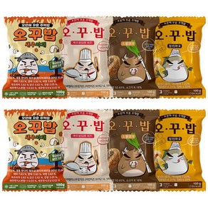 오꾸밥 주먹밥 순한맛 8봉 소불고기2+참치마요2+까르보나라2+새우야채2, 1개
