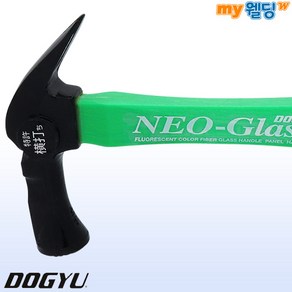 도규 장도리 빠루 망치 화이버 자석 NEO-Glass 390S 단조 쇠 목수 일제, 1개