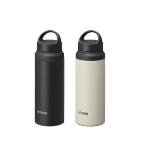 [타이거]수퍼클린플러스 액티브 보온보냉병 600ml MCZ-S060 2P 세트, 울프화이트WZ 스타게이즈블랙KC 각각 1개